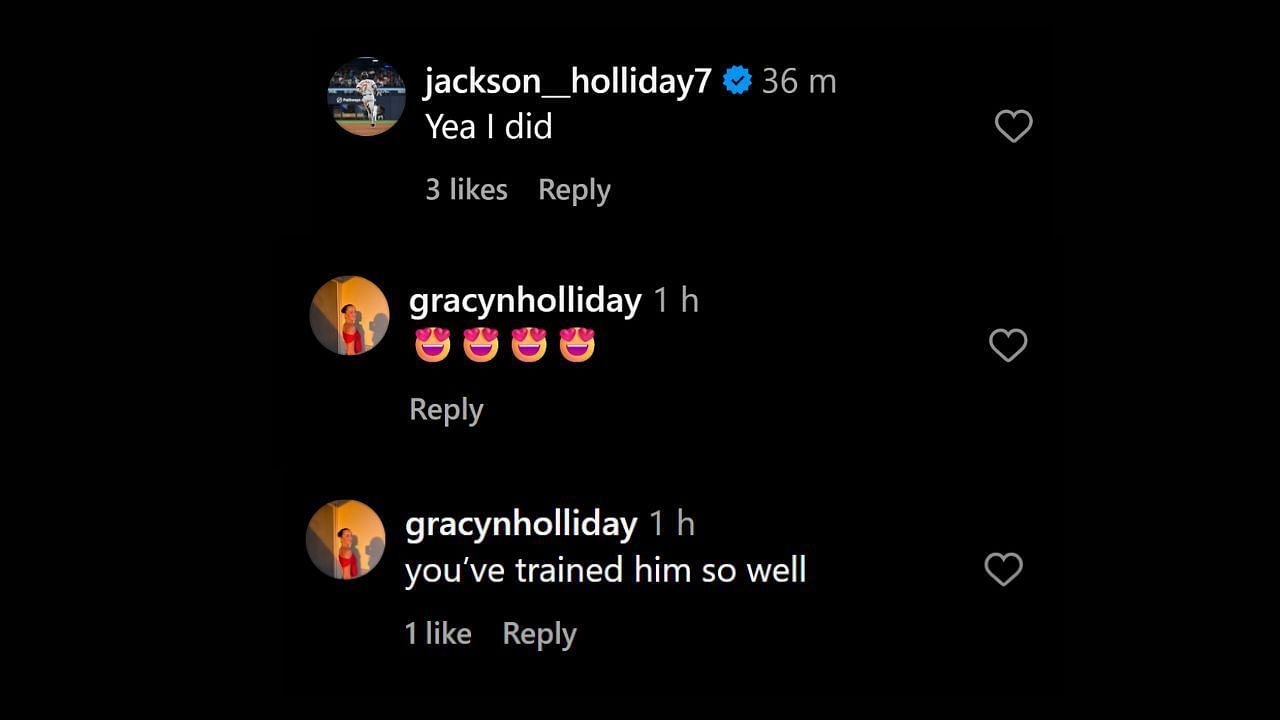 IG comments (Credits: Instagram@chloehollidayyy)
